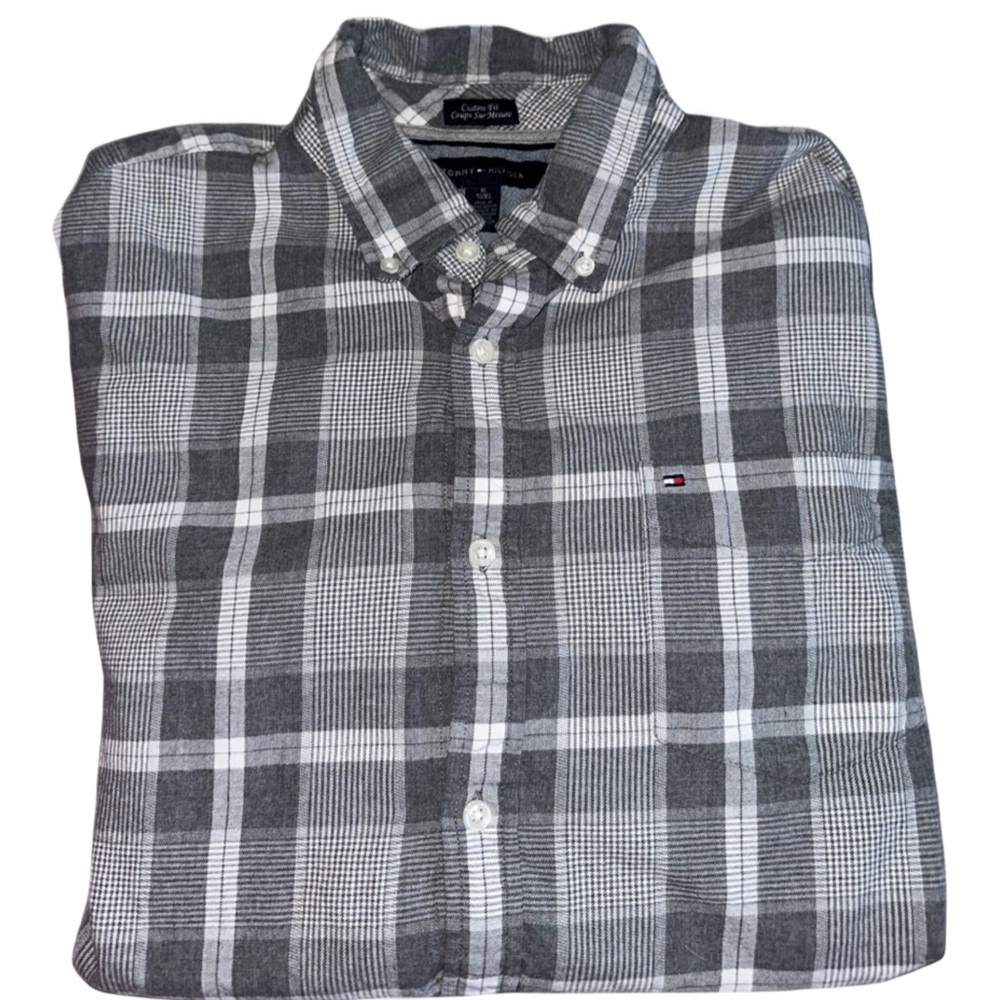 Tommy Hilfiger Long Sleeve Button Down Flannel Shirt - Size XL